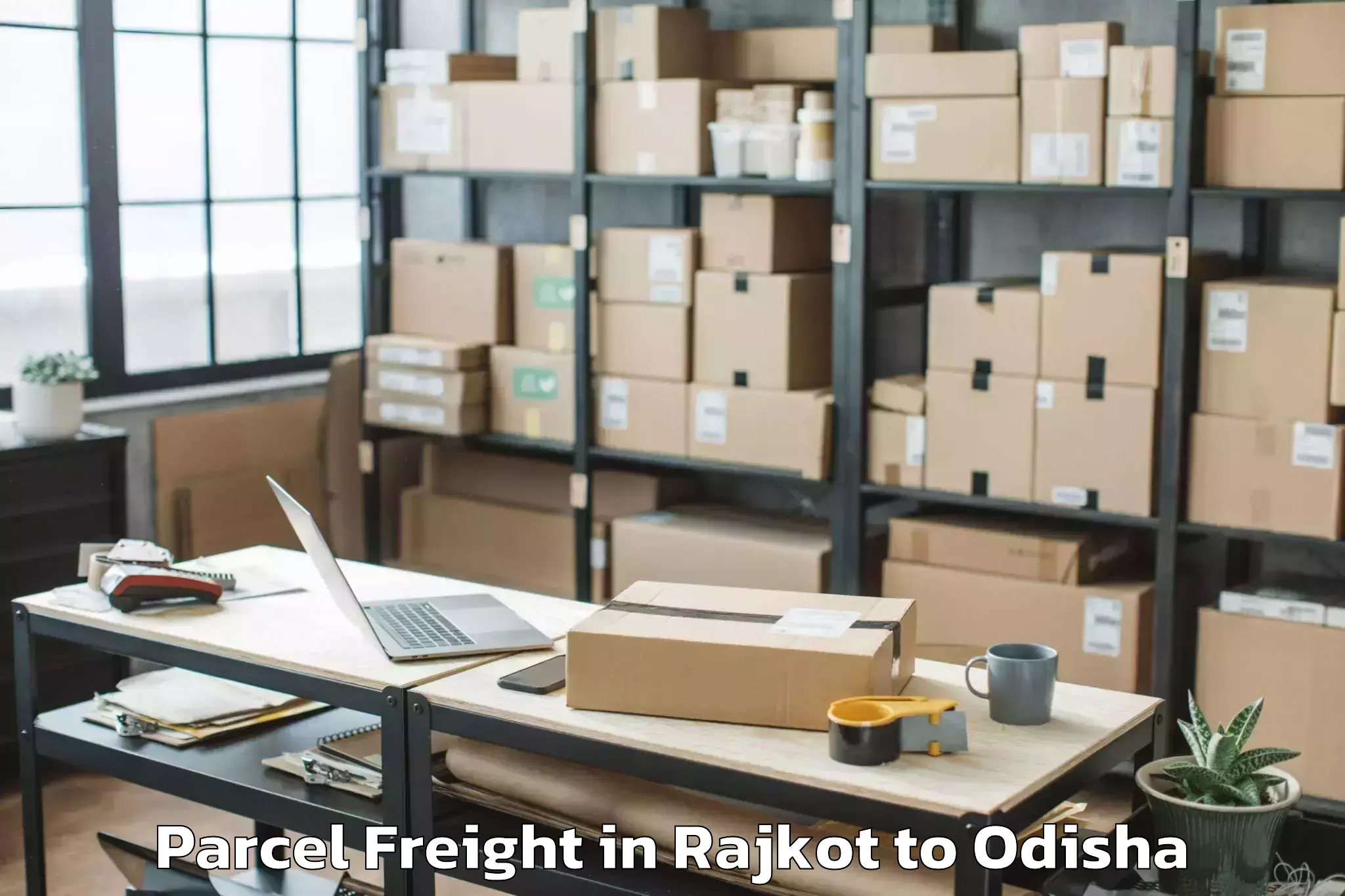 Hassle-Free Rajkot to Jagannathprasad Parcel Freight